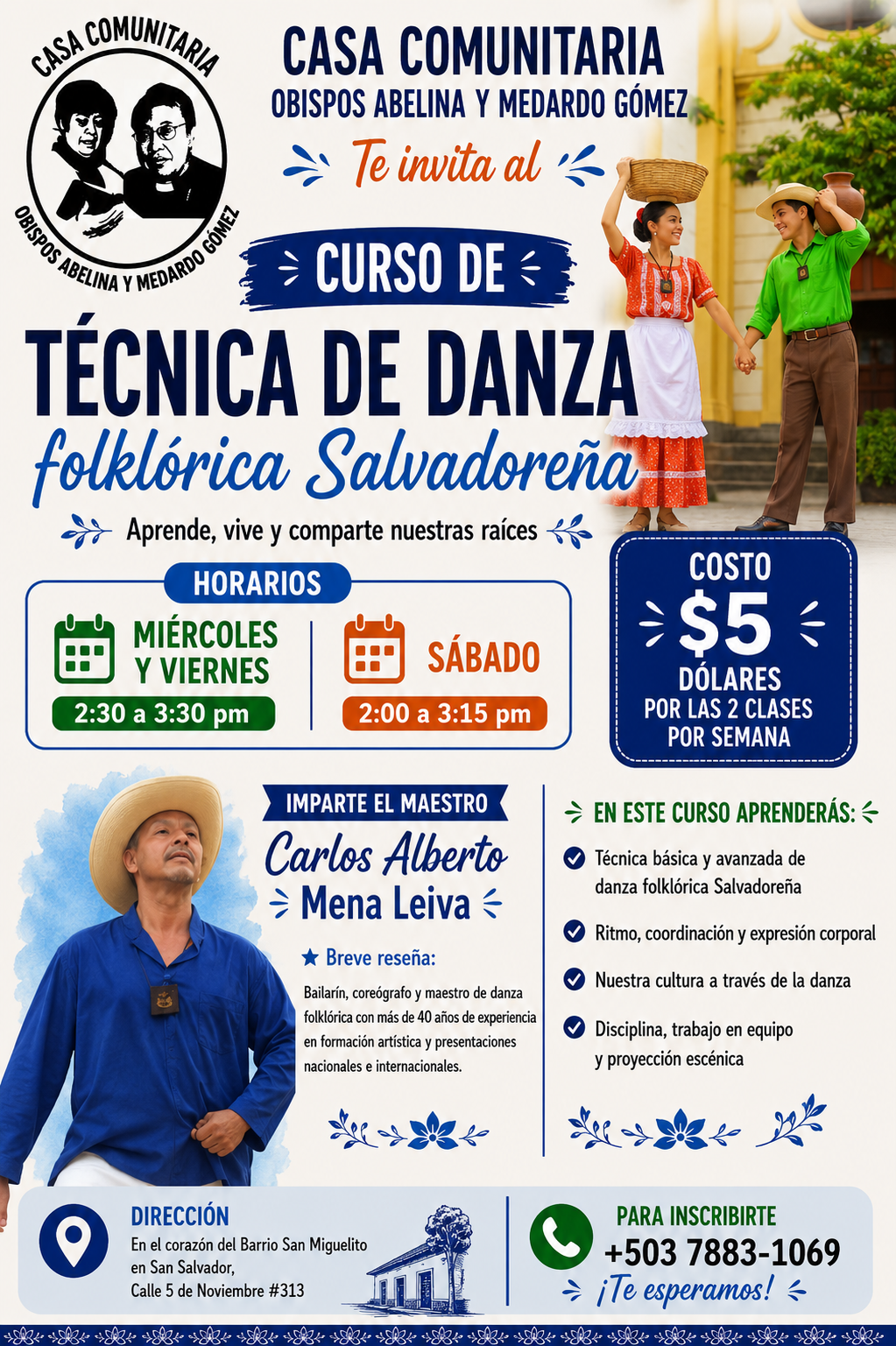 Curso Técnica de Danza Folklorica Salvadoreña